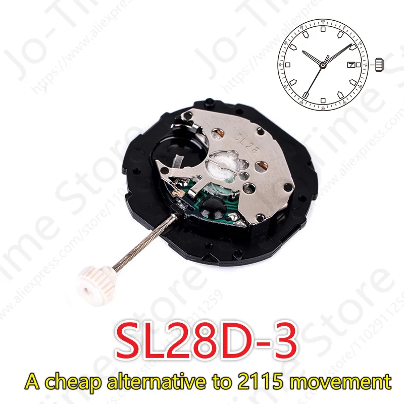 Perpetual Calendar Watch - Sunon SL28-3 Quarzwerk, drei Zeiger, Kalenderdatum,