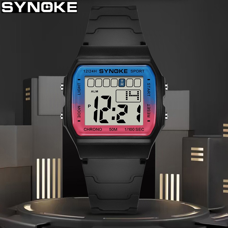 Perpetual Calendar Watch - SYNOKE Student Elektronische Uhr Unisex Sport
