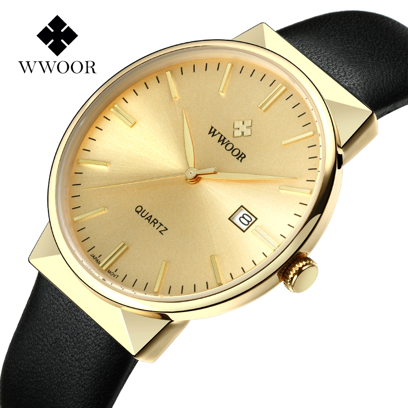 Luxury Watch All Black - WWOOR Herrenuhren Top-marke Luxus Wasserdicht Echtes