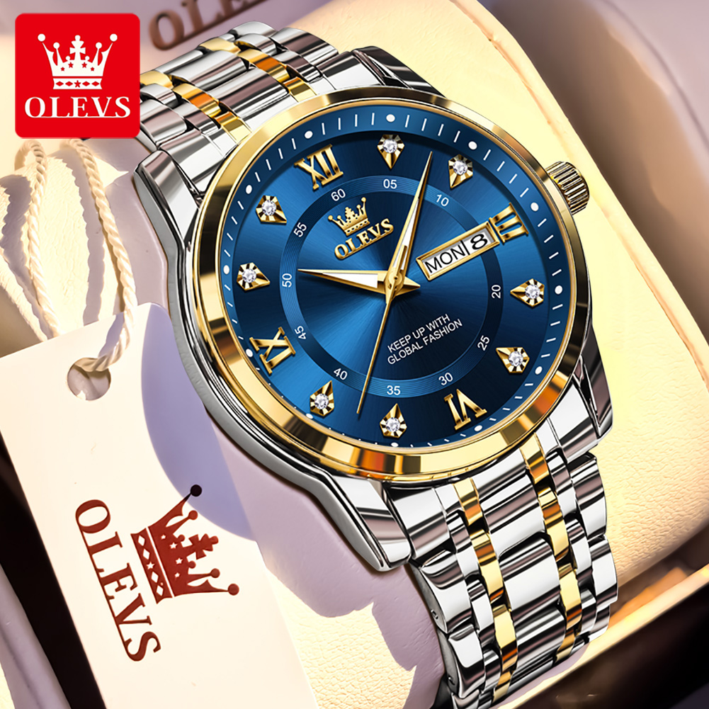 Luxury Watch For Men - OLEVS Marke Mode herren uhren edelstahl