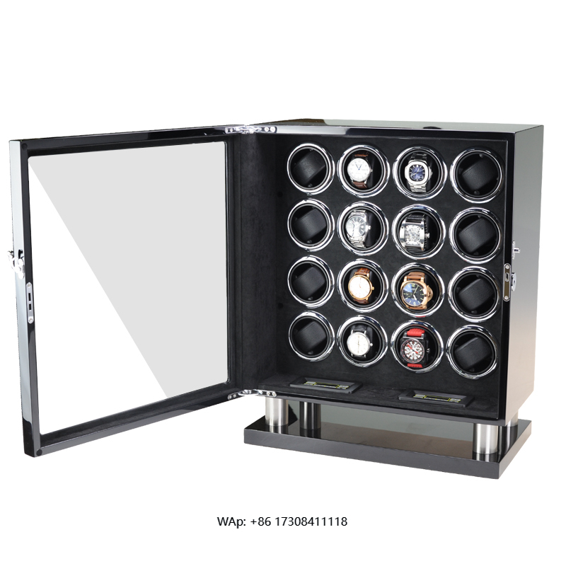 Luxury Watch Storage - Luxuriöser Uhrenbeweger mit Safe-Funktion, Holz-Uhrenbox, leiser