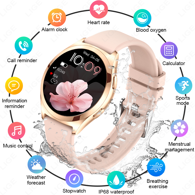 LIGE Luxus-Smartwatch für Dame – Luxury Watch Korea Bewertung und Preis