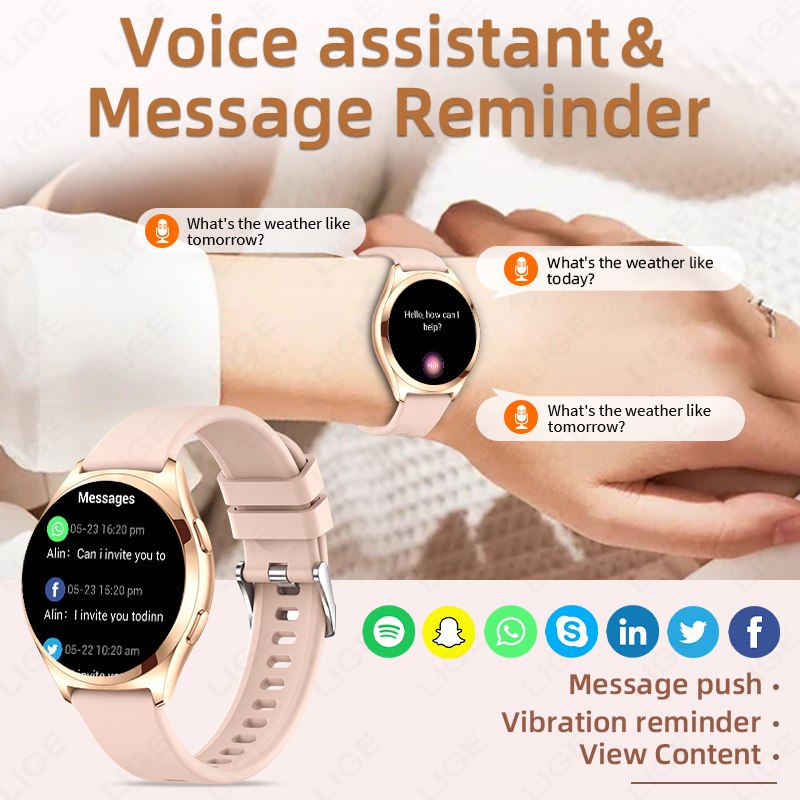 LIGE Luxus-Smartwatch für Dame – Luxury Watch Korea Bewertung und Preis