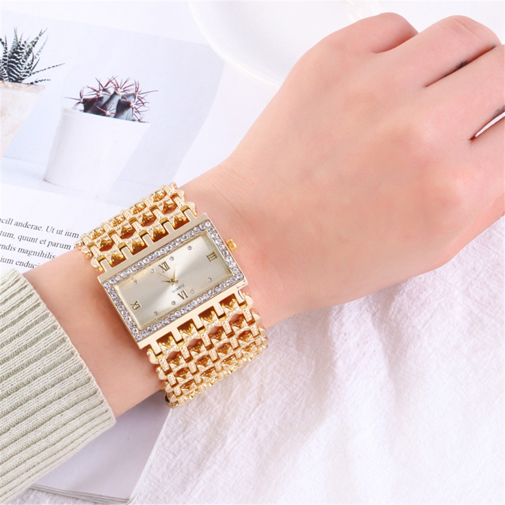 Luxuriöse Edle Goldene Damen-Q – Luxury Watch Events Bewertung und Preis