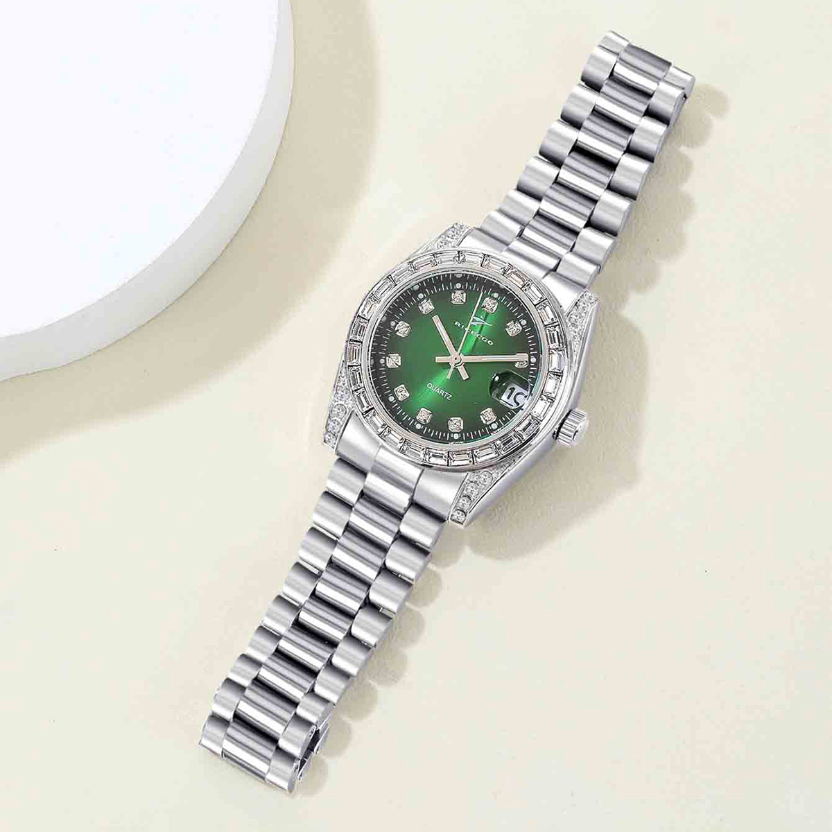 Klassische Damenuhr mit grünem – Perpetual Calendar Watch Bewertung und Preis