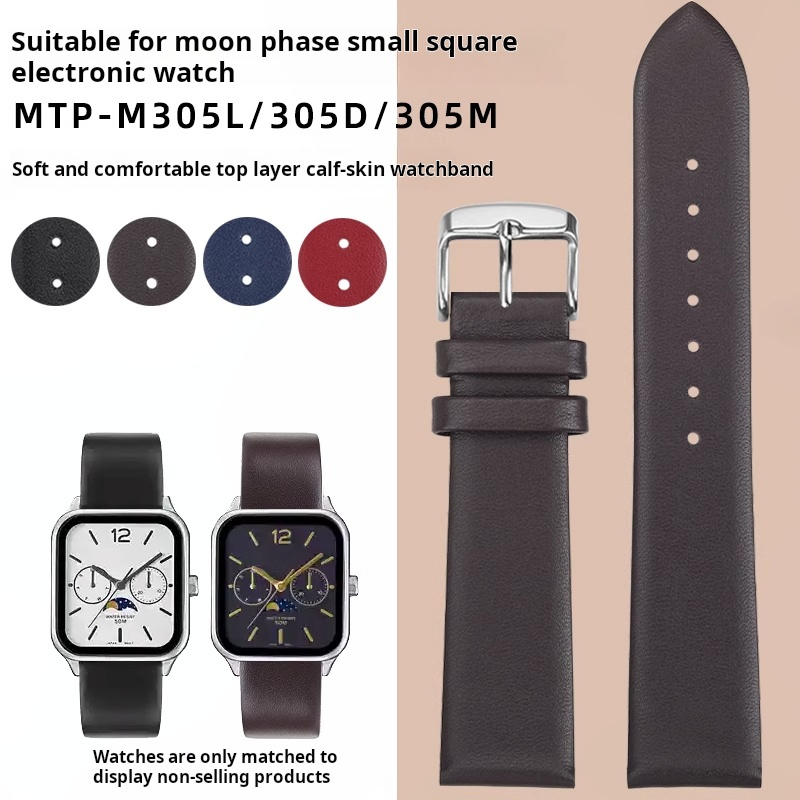 20 mm Rindsleder-Uhrenarmband  – Moonphase Complication Watch Bewertung und Preis