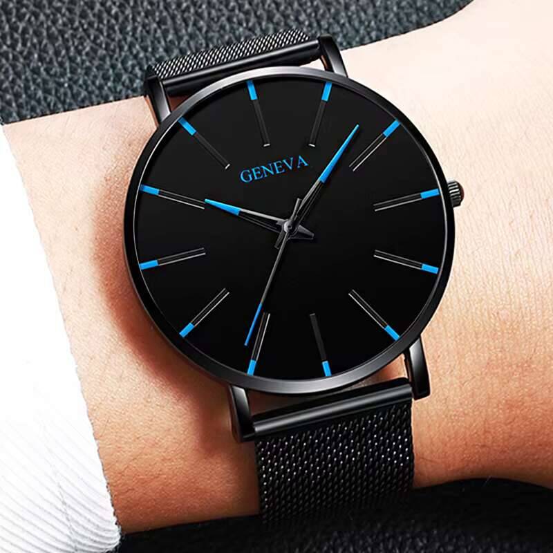 5 Teile/satz Mode herren Uhr L – Luxury Watch All Black Bewertung und Preis