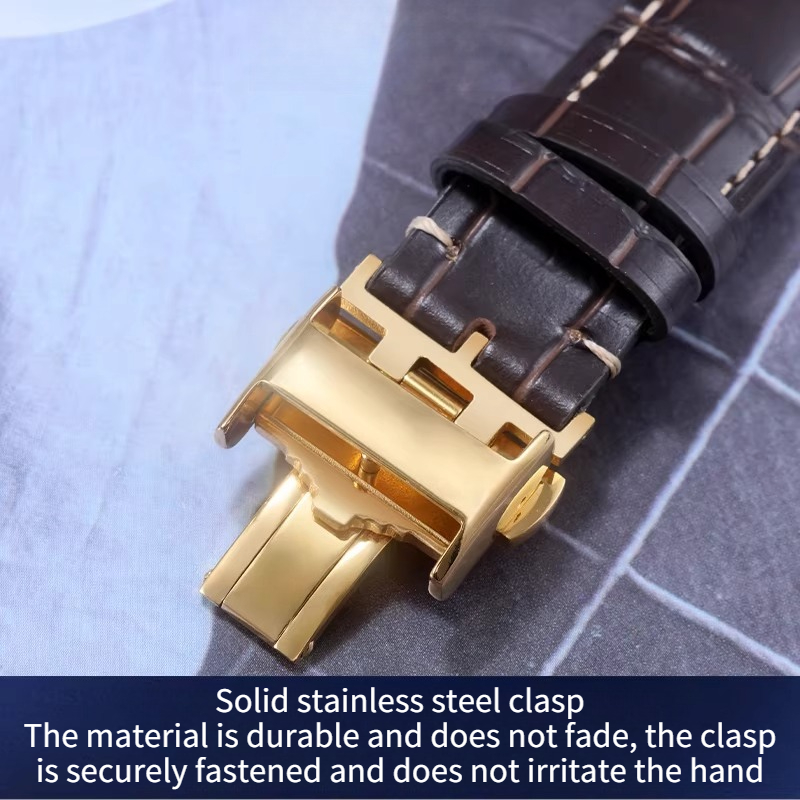 Echtes Leder-Uhrenarmband für  – Moonphase Complication Watch Bewertung und Preis