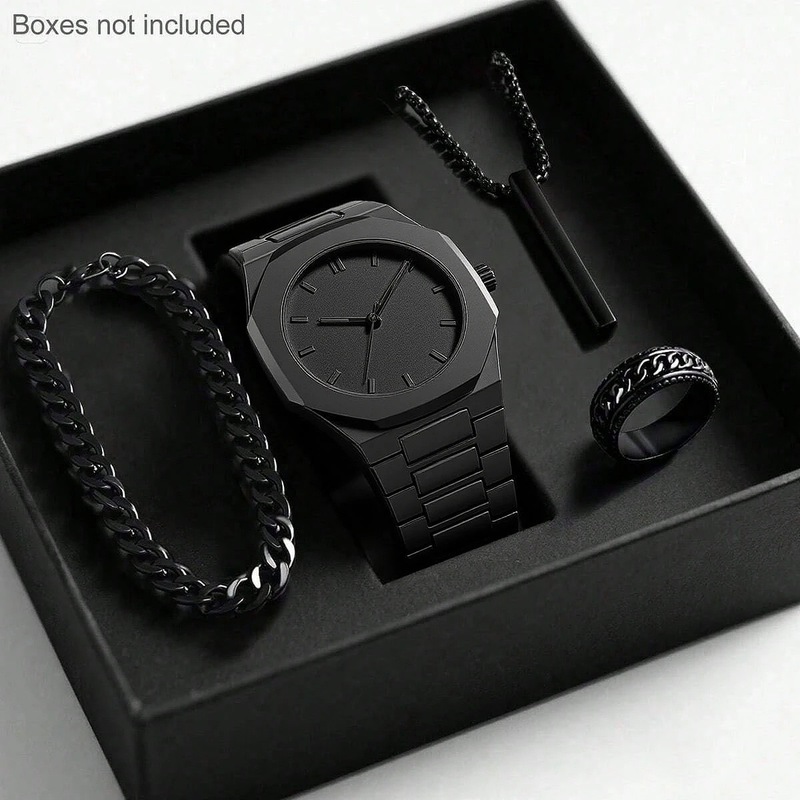 2026 Herren Luxus-Quarz-Armban – Luxury Watch All Black Bewertung und Preis
