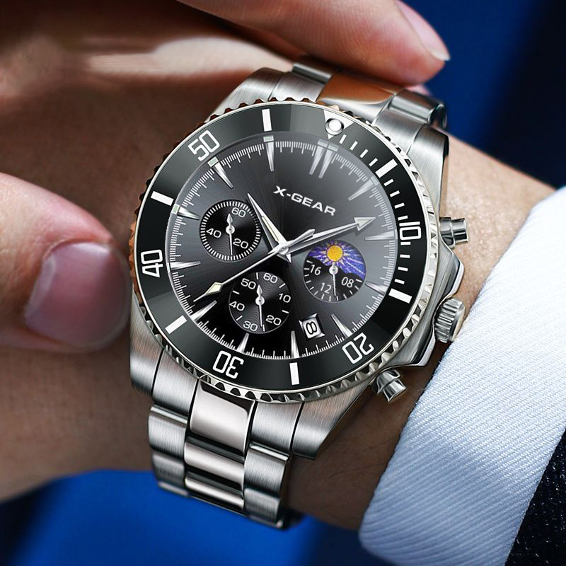 X-GEAR Modische Kalender-Herre – Luxury Watch All Black Bewertung und Preis