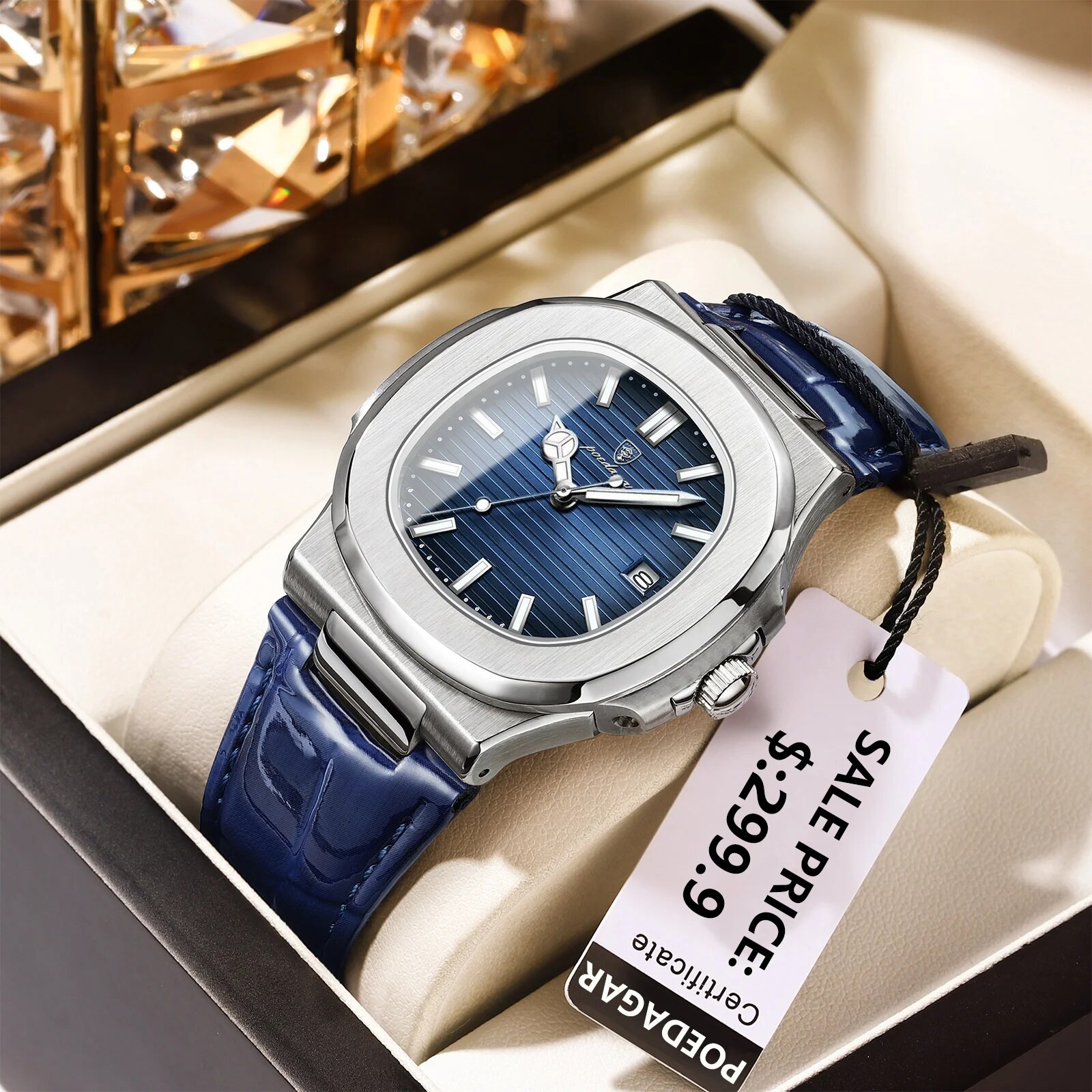 POEDAGAR Top Luxus Platz Mann  – Luxury Watch Storage Bewertung und Preis