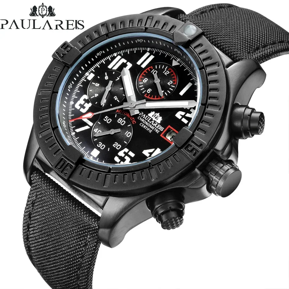 Automatische Herrenuhr, selbst – Luxury Watch All Black Bewertung und Preis