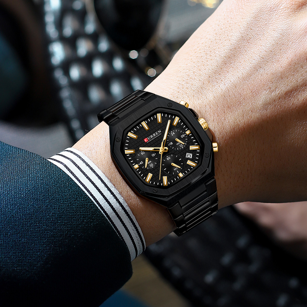 CURREN Luxuriöse quadratische  – Luxury Watch For Men Bewertung und Preis