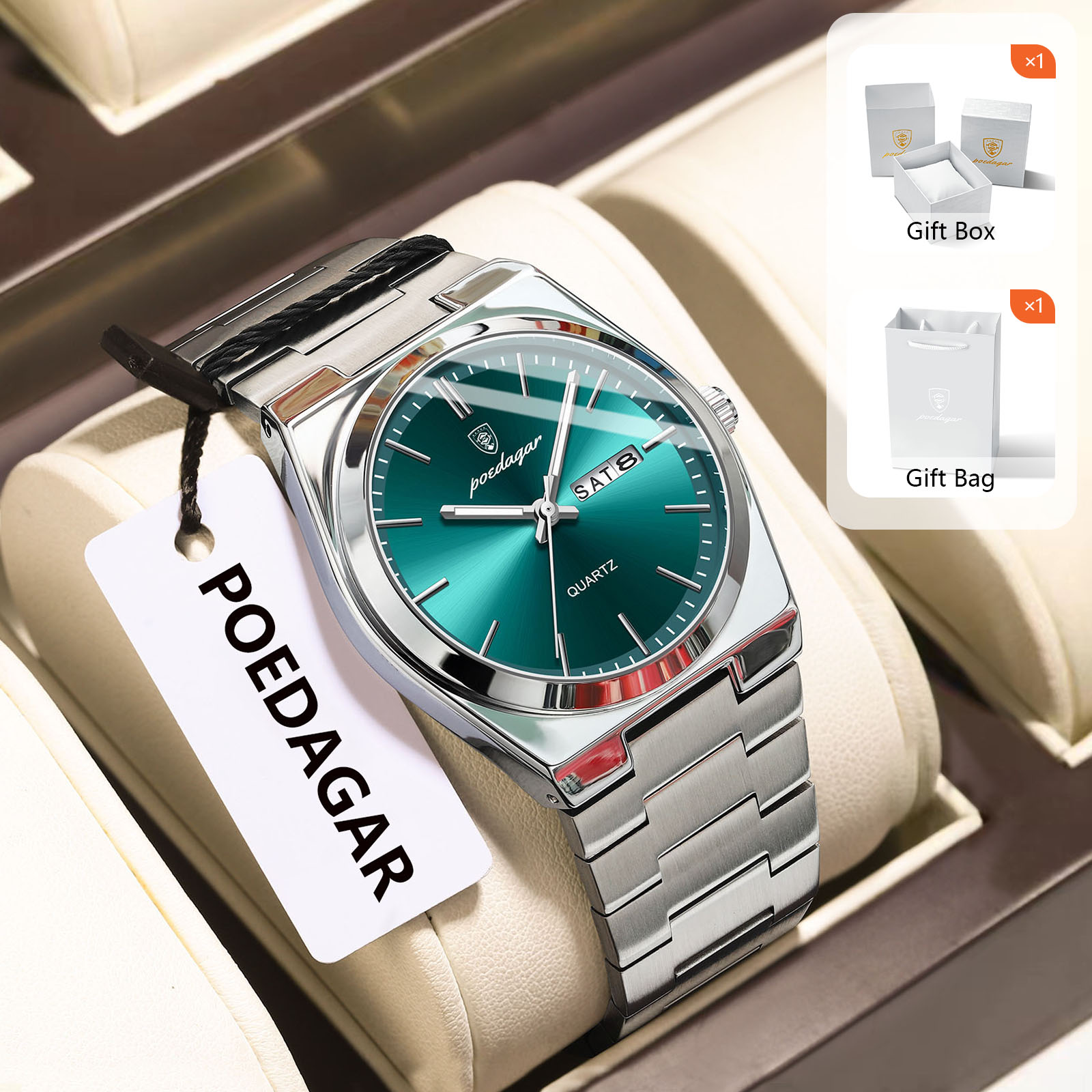 POEDAGAR Original Quarz herren – Luxury Watch Storage Bewertung und Preis