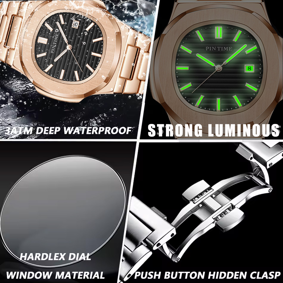 Luxuriöse Herren-Armbanduhr Wa – Luxury Watch All Black Bewertung und Preis