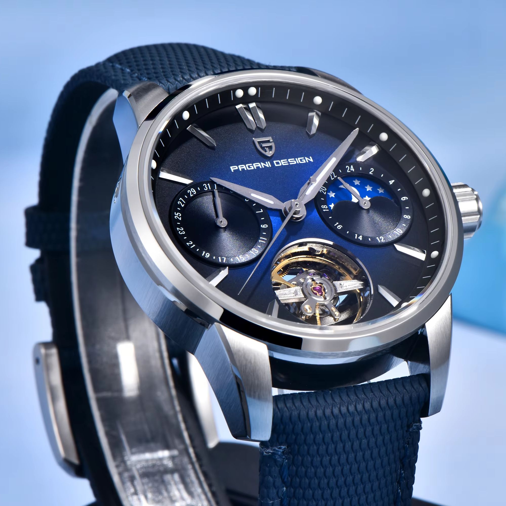 PAGANI DESIGN Herren Business- – Moonphase Complication Watch Bewertung und Preis