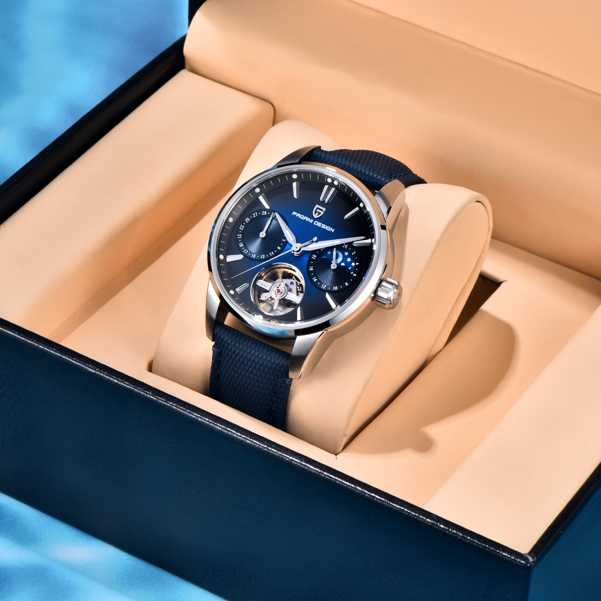 PAGANI DESIGN Herren Business- – Moonphase Complication Watch Bewertung und Preis