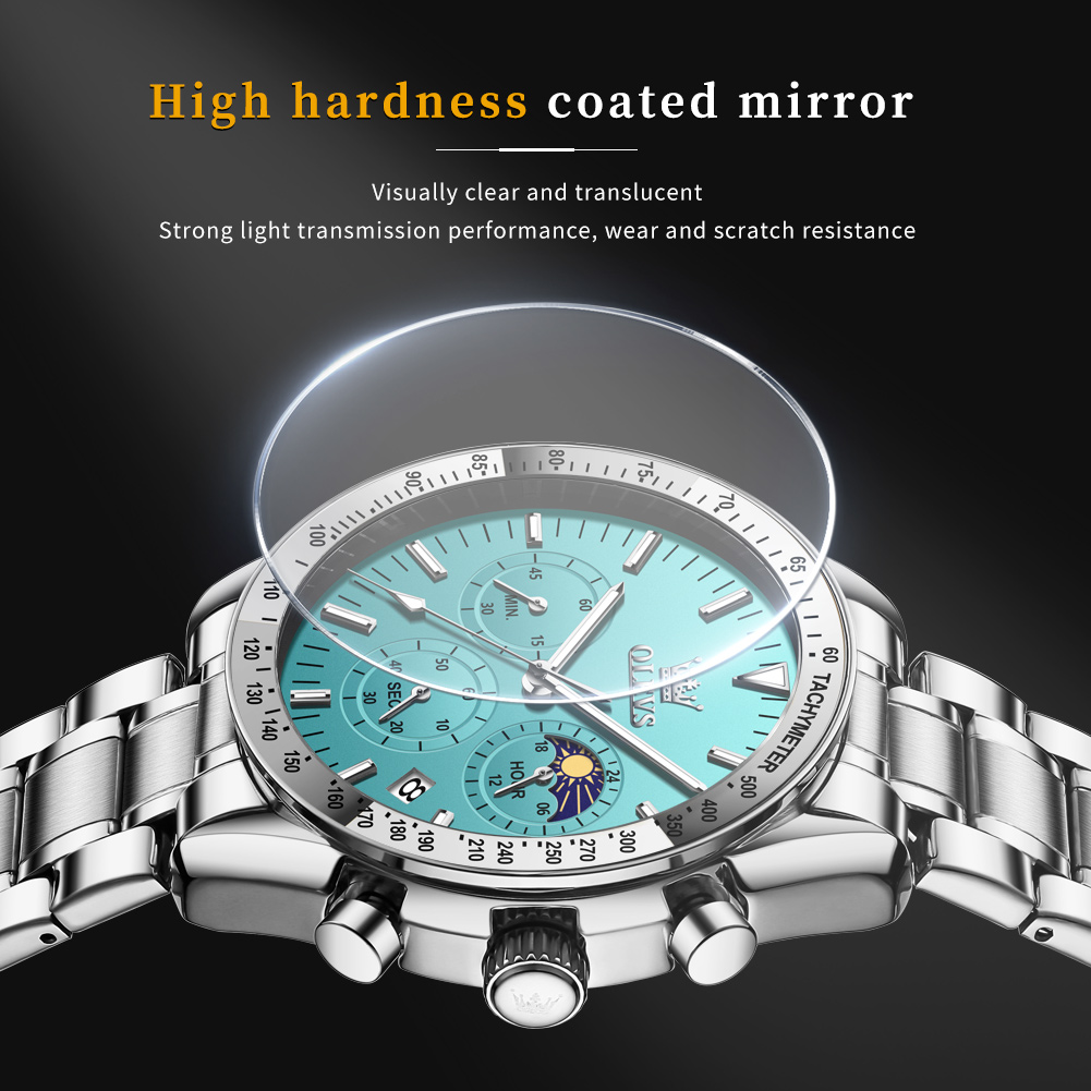 OLEVS 3618 Herrenuhr, klassisc – Moonphase Complication Watch Bewertung und Preis
