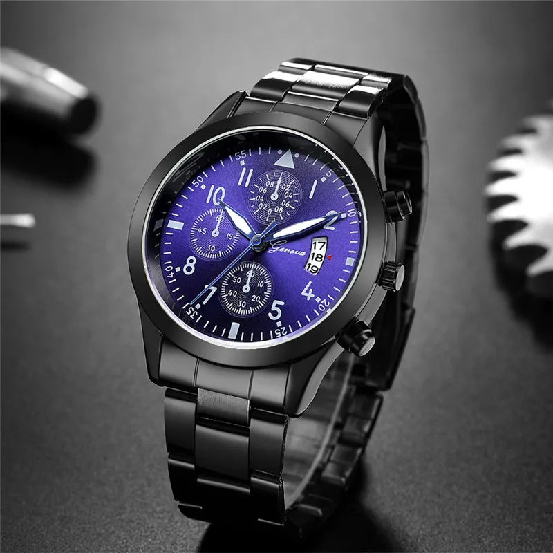 Genf Uhren Männer Luxus Männer – Luxury Watch All Black Bewertung und Preis
